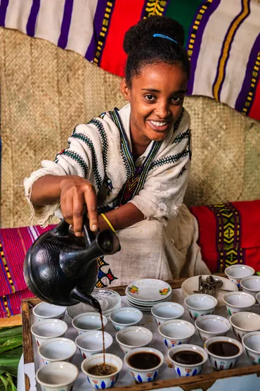 Traditional Ethiopian Coffee Ceremony